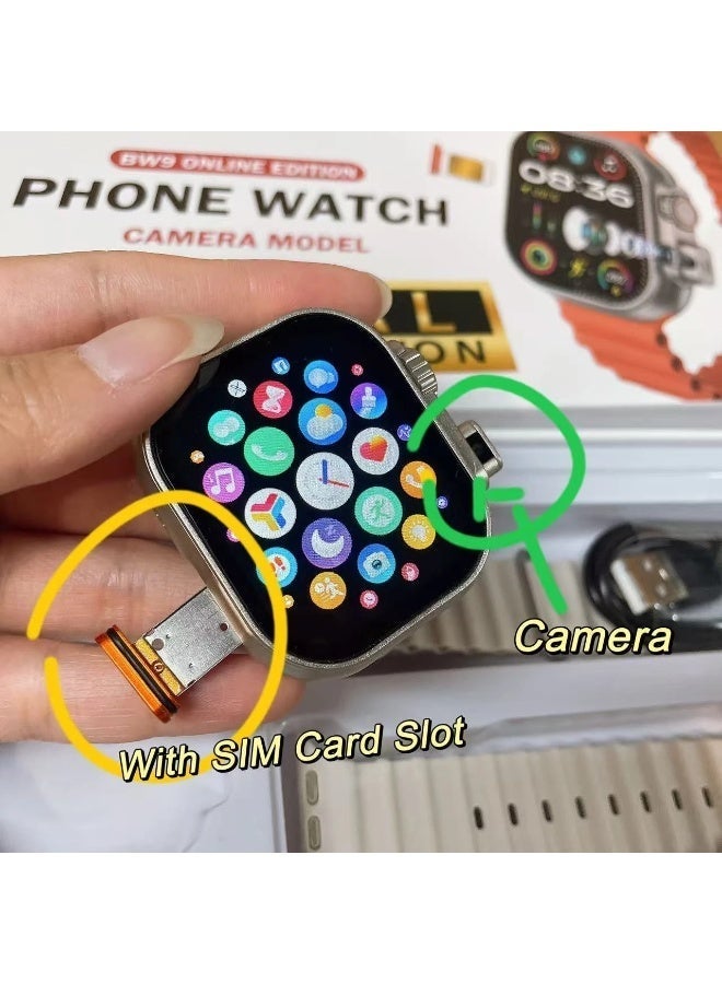BW9 PRO Smart Sim Card Watch with 4G Connection With Straps - Image 2